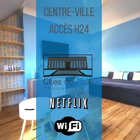 Apartman De L'isle - Sejours Pro - Wifi - Netflix - Plein Centre-ville